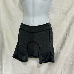 NWT Black Bike Shorts with Elastic Waistband and Ergonomic Design